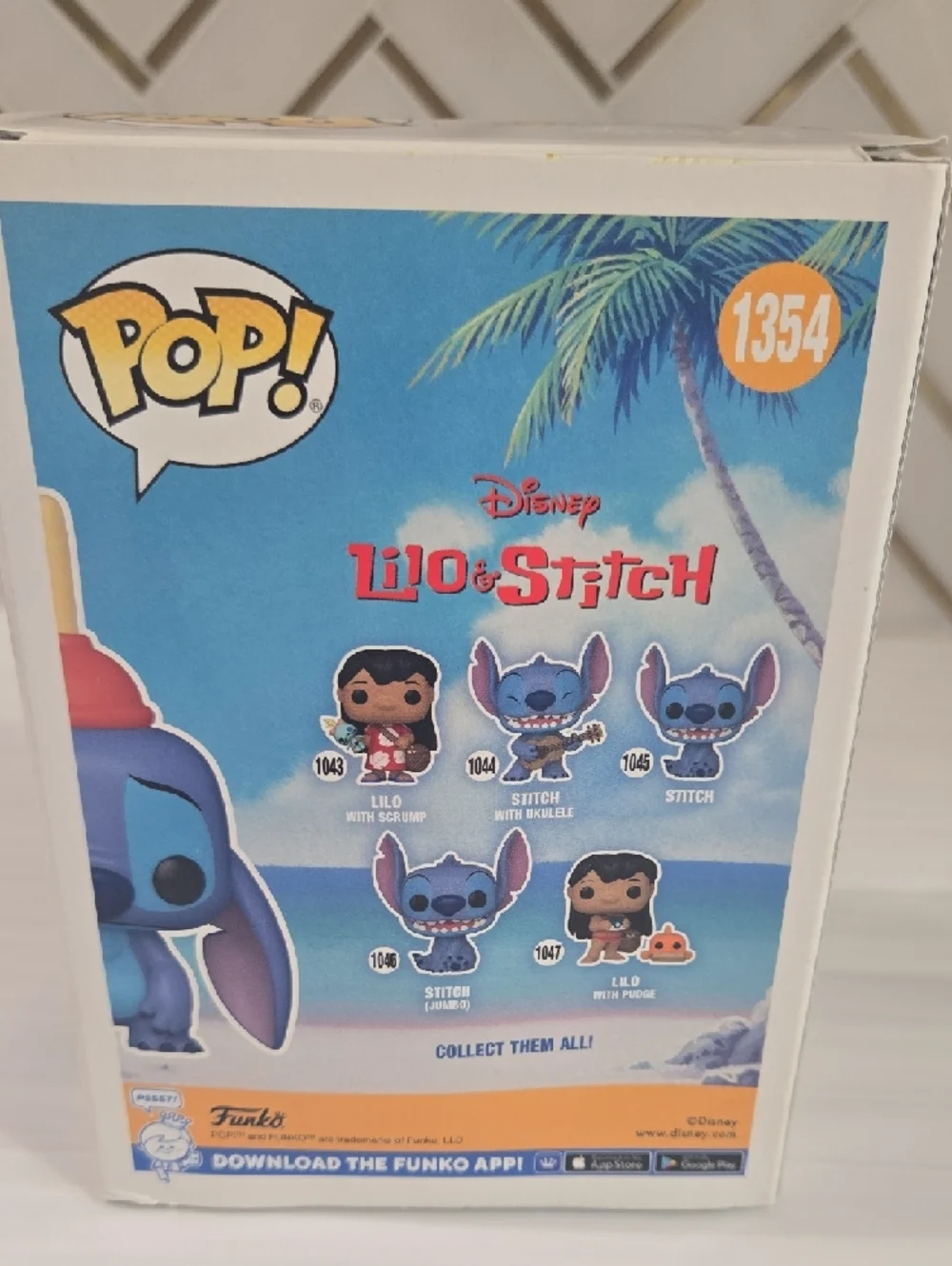 Funko Stitch with Plunger - Blue and Red Pop! Vinyl 1354 - Picture 3 of 5